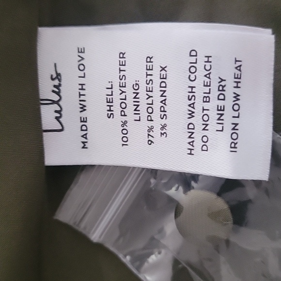 Lulus NWT Signature Elegance Olive Green Satin One- Shoulder Maxi Dress - Picture 9 of 11